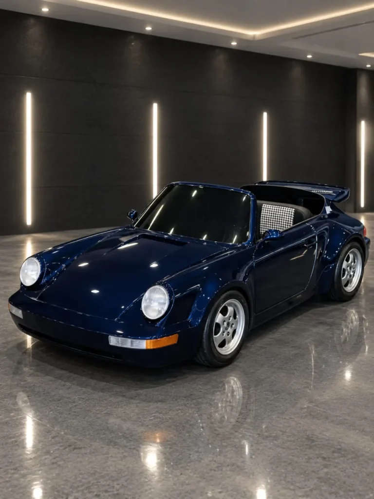 Porsche 911 replica go kart in Midnight Riviera Blue