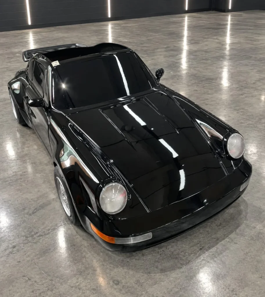 Porsche 911 replica go kart in Obsidian Blackline