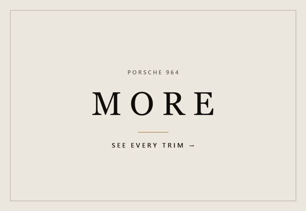 More: see every Porsche 964 trim on the product page